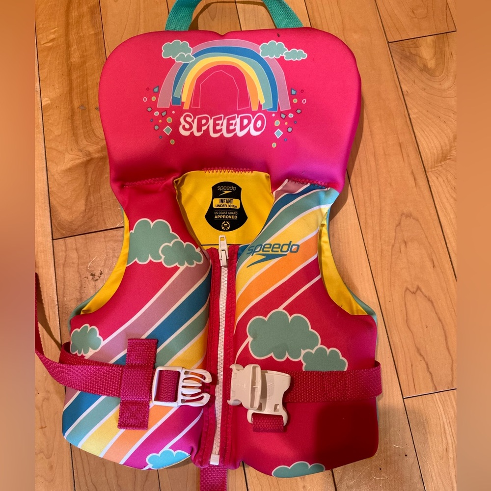 Speedo Infant Life-vest, Pink up to 30 lbs